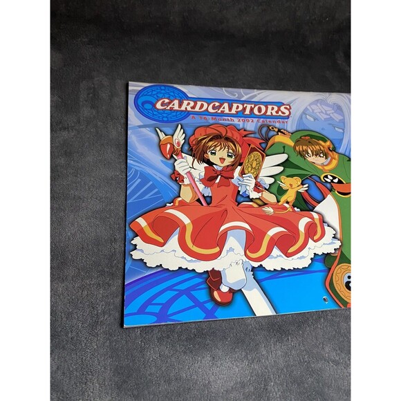Vintage 2002 Cardcaptors Anime Calendar Rare Unique Art Tv Show Series USED - Picture 2 of 7